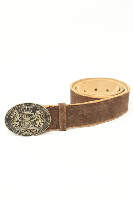 Authentic Real Brown Trachten Lederhosen Belt b.webp