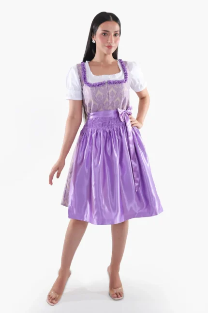 Authentic Traditional Dirndl in Amethyst Purple Elegance.webp