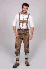 Bavarian Classic Long Bundhosen Brown.webp