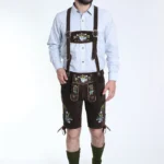 Bavarian Herren Lederhosen Dark brown.webp