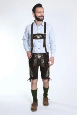 Bavarian Herren Lederhosen Dark brown.webp