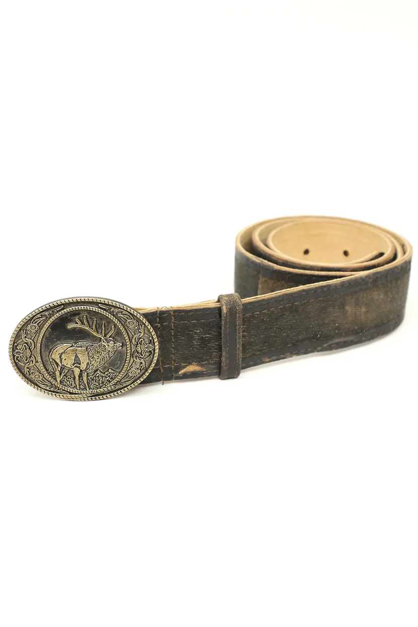Bavarian Lederhosen Traditional Belt in Raw brown.webp Bavarian Lederhosen Traditional Belt in Raw brown.webp