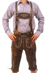 Bundhosen Knee Length Trousers Wild Brown.webp