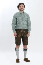 German Lederhosen Men Shorts Ash Brown.webp