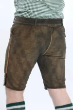 German Lederhosen Men Shorts Ash Brown f.webp