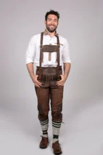 Knee Long Trachten Bundhosen Dark Brown.webp