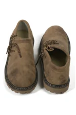 Mens Lederhosen Luxe Bavarian Brown Shoes.webp