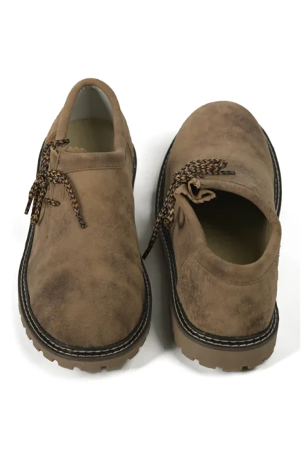 Mens Lederhosen Luxe Bavarian Brown Shoes.webp