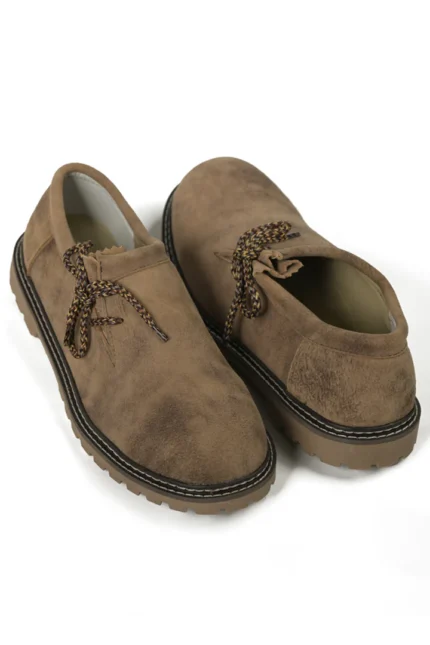 Mens Lederhosen Luxe Bavarian Brown Shoes h.webp