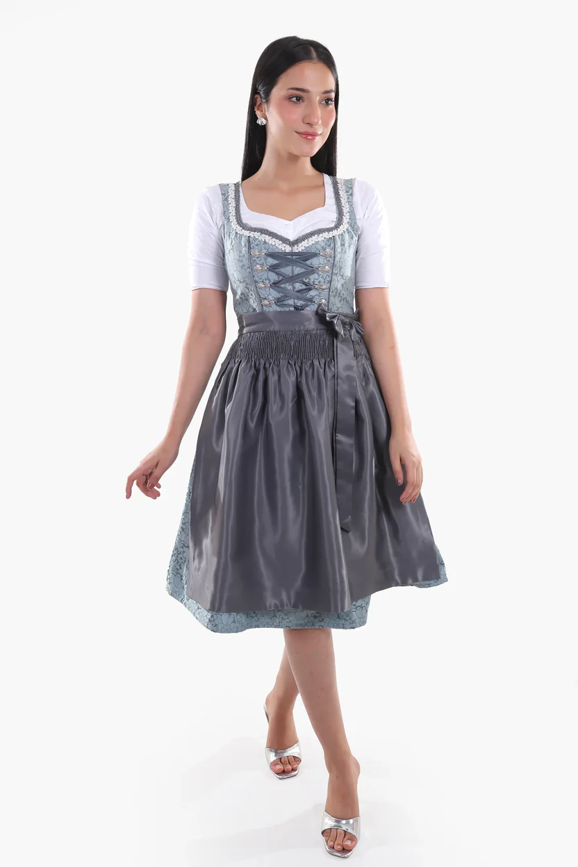 Midi Dirndl Dress Luxury Slate Blue Elegance.webp Midi Dirndl Dress Luxury Slate Blue Elegance.webp