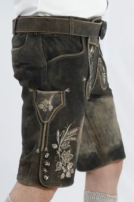 Premium German Lederhosen Men Black Rust G.webp