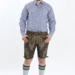 Premium Lederhosen Men Outfit Raw Brown.webp