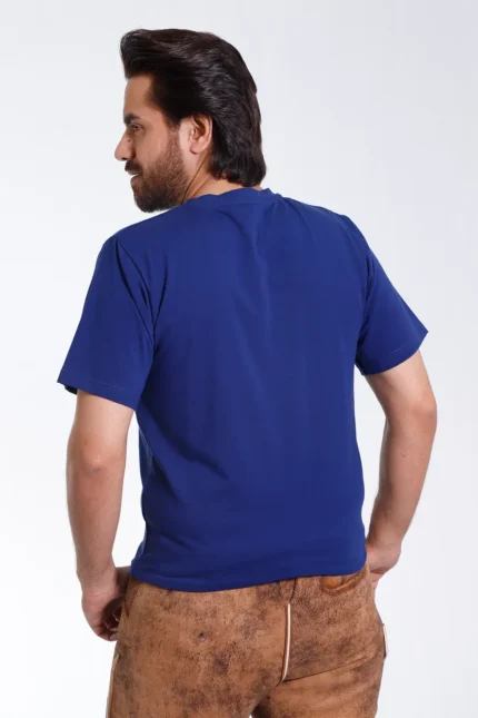 Royal Blue Alpine Mens T Shirt with Stag Graphic g.webp