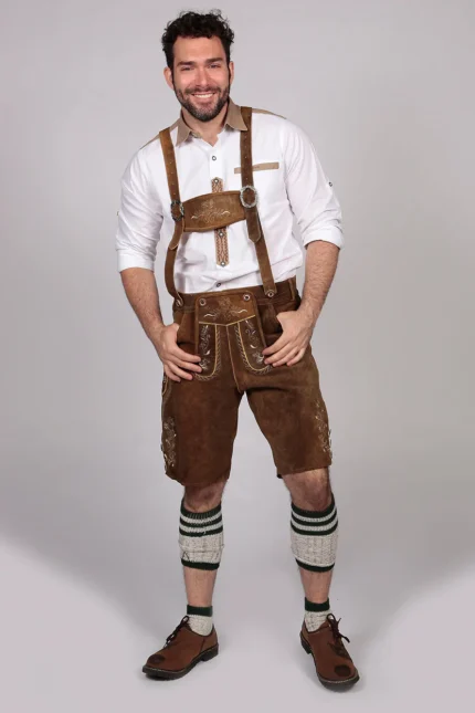 Short Plattler Lederhosen Staggering Brown.webp