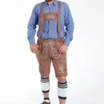 Trachten Mens Lederhosen Coal Brown.webp