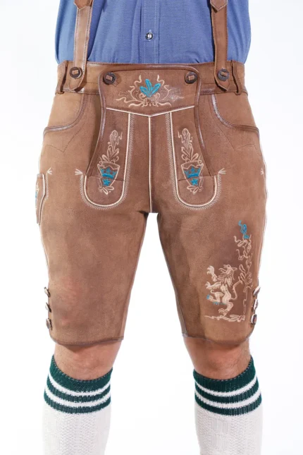 Trachten Mens Lederhosen Coal Brown f.webp