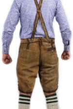 Trachten Short Lederhosen Real Shaded Brown l.webp