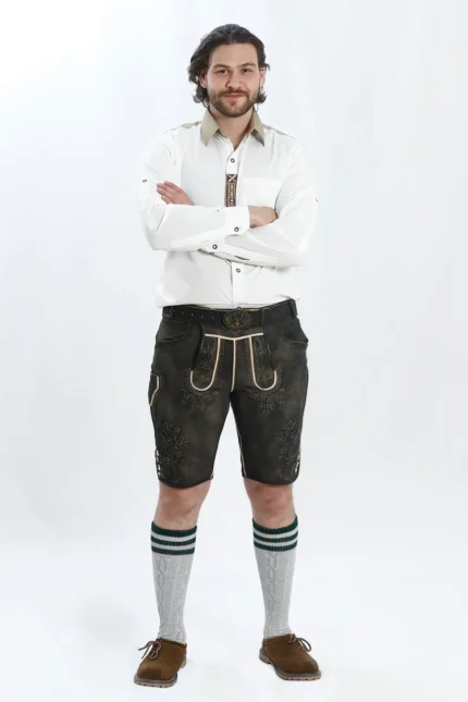 Traditional Lederhosen Men Outfit Onyx Black.webp